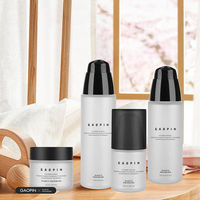 관례 50/100/120ml 서리로 덥은 애완 동물 선스크린 로션 화장용 포장 플라스틱 병 및 단지