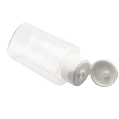 명확한 손가락으로 튀김 모자 화장용 플라스틱 병 빈 손 소독제 젤 병 60ml 100ml