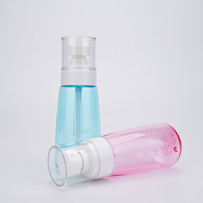 투명한 먼지 덮개가 있는 PETG 80ml 100 Ml 미세 미스트 스프레이 병