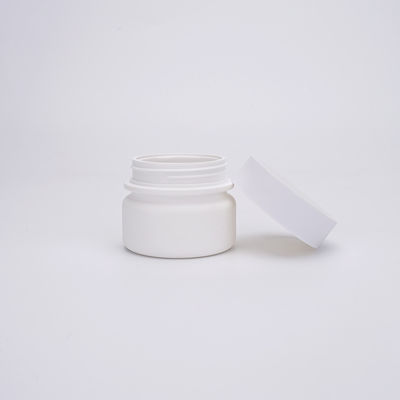 스킨케어 50g 플라스틱 화장용 단지 나사 모자를 가진 백색 색깔