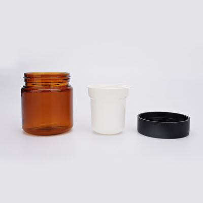 50g 30g 호박색 크림 단지, 나사 모자를 가진 메이크업 제거제 단지