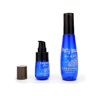 재상할 수 있는 빈 플라스틱 스킨케어 펌프 병 30ml 120ml 파란 색깔