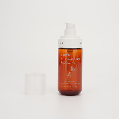 80ml 100ml 펌프 호박색 로션 병 플라스틱 화장품 포장