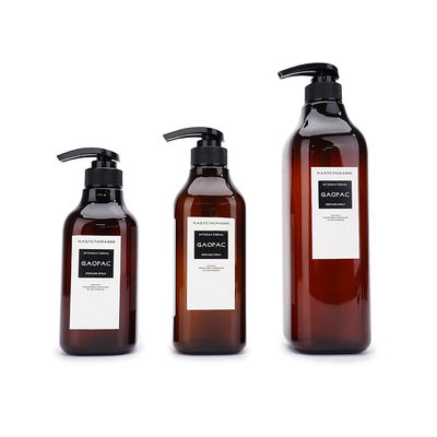 애완 동물 빈 호박색 피부 관리 포장 500ml 600ml 1000ml 플라스틱 샴푸 병