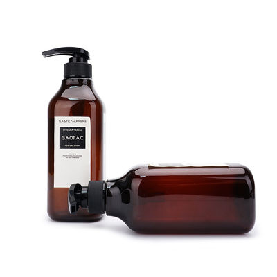 애완 동물 빈 호박색 피부 관리 포장 500ml 600ml 1000ml 플라스틱 샴푸 병
