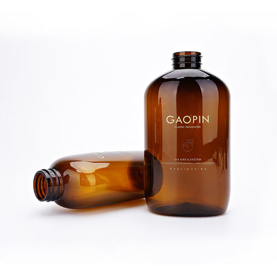 호박색 애완 동물 병 340ml 520ml 포장 샤워 젤 플라스틱 샴푸 병