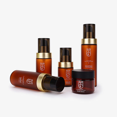 황금 KD 강한 빨기를 가진 100ml 120ml 화장용 플라스틱 병/얼굴 세척제 병