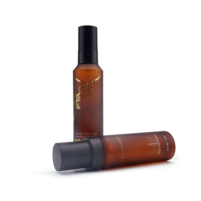Pumper 30ml 120ml 150ml를 가진 화장용 호박색 플라스틱 살포 병