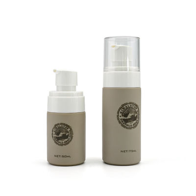 SGS 회색 HDPE 플라스틱 로션 병 120ml 200ml 50ml 75ml 레테르를 붙이는 지상 취급