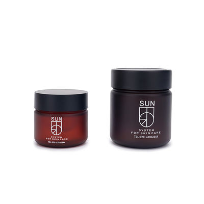 서리로 덥은 호박색 애완 동물 플라스틱 병 30ml 100ml 120ml 스킨케어 포장