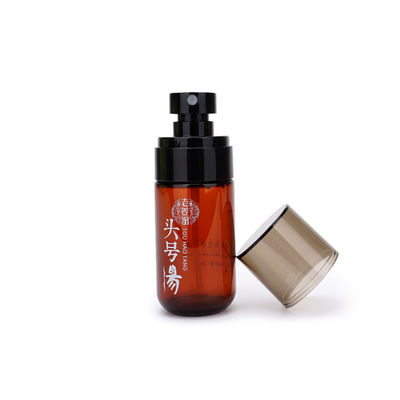 50ml 에센셜 오일 펌프 병 메이크업 리무버 스킨 케어 스크린 인쇄
