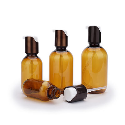 30ml 60ml 130ml 플라스틱 로션 병 호박색 컬러 스크린 인쇄