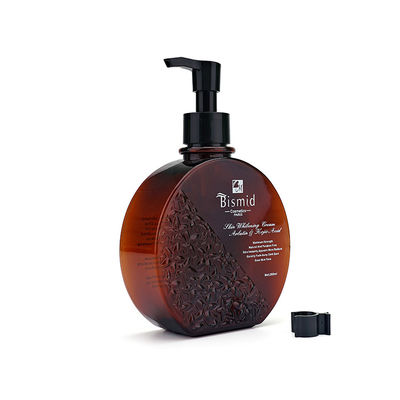 피부 관리 포장을 위한 250ml 브라운 PETG 호박색 펌프 병
